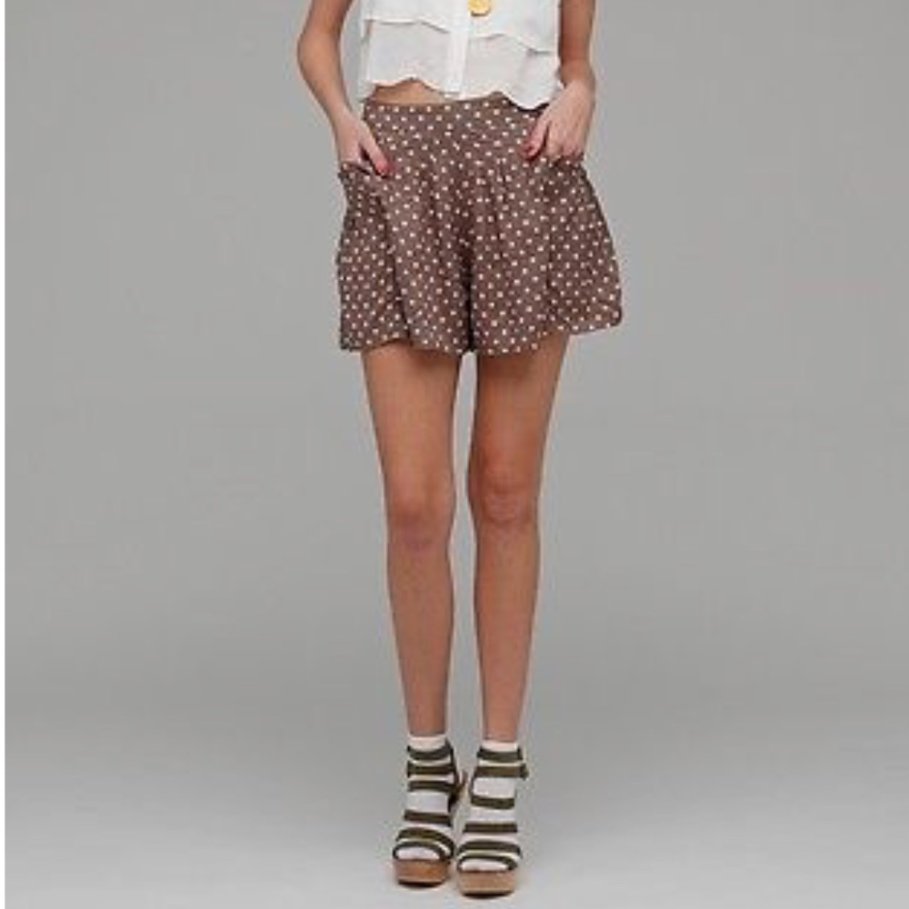 Free People polka dot shorts
